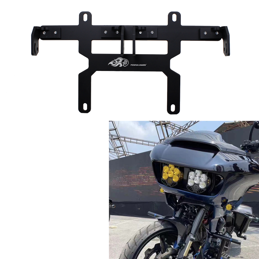 LED Outer Headlight Mounting Bracket for Harley Road Glide BAJA LP6 Lighting