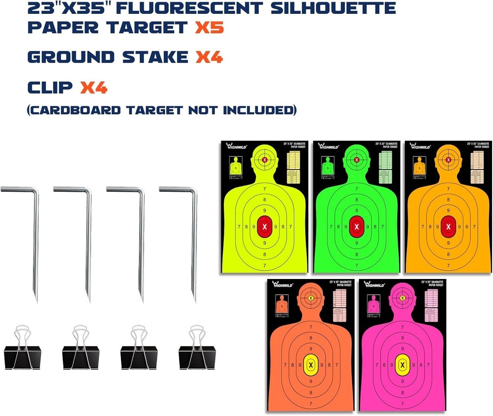 Compact Target Stand Base with Clear Markings for Easy Setup – 1x2 Support