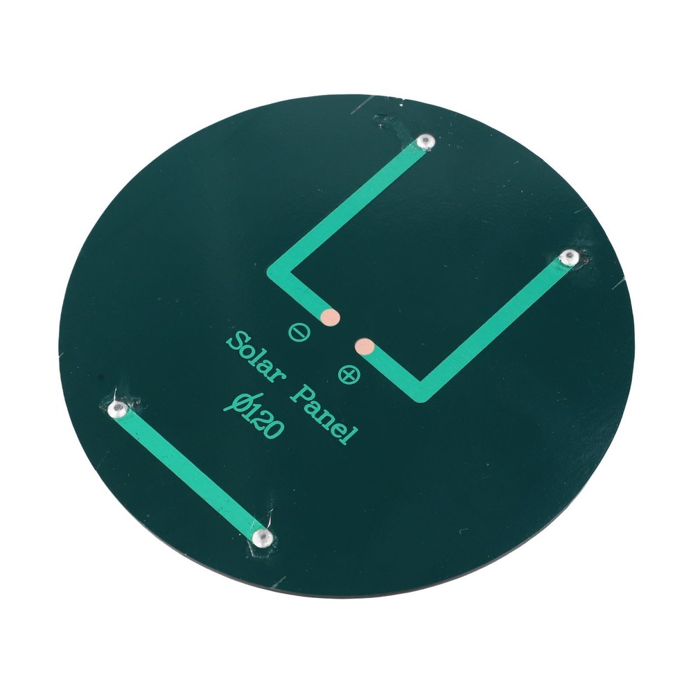 Eco Friendly Portable Solar Panel Round Shape 120 mm and Lightweight Design