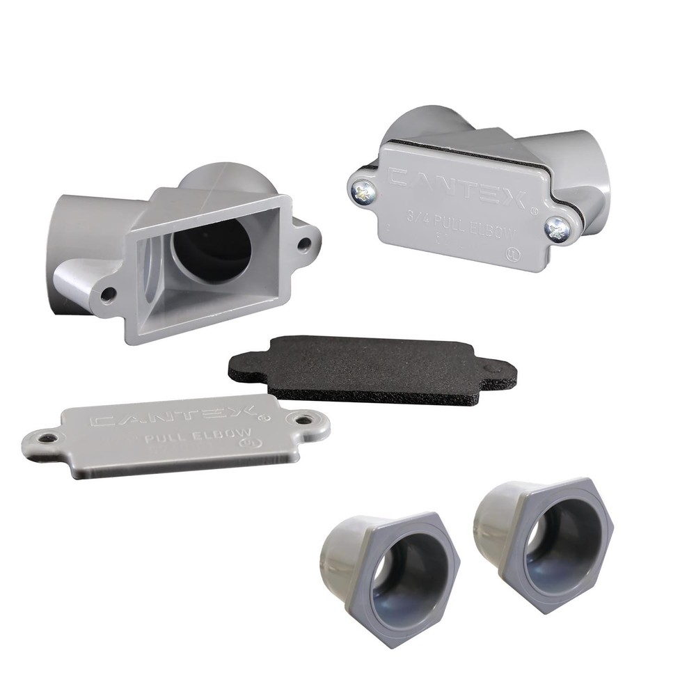 Cantex 5240102C Schedule-40/80 PVC Pull Elbow 3/4 in.