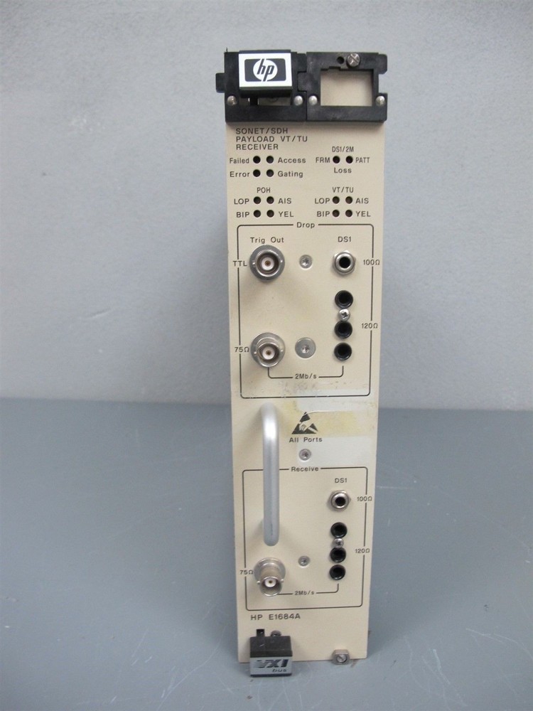 Hewlett Packard HP E1684A Sonet/SDH Payload VT/TU Receiver VXI Module