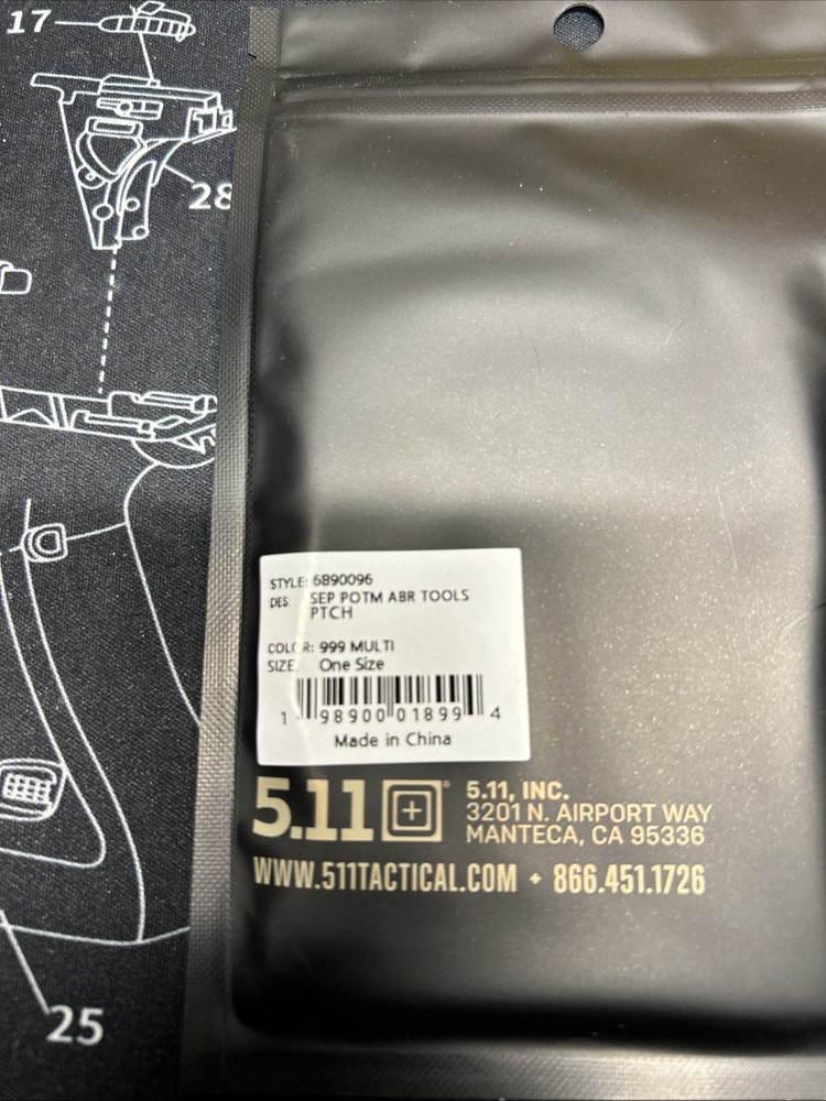 5.11 Tactical September POTM ABR Tools Patch (Labor Day)