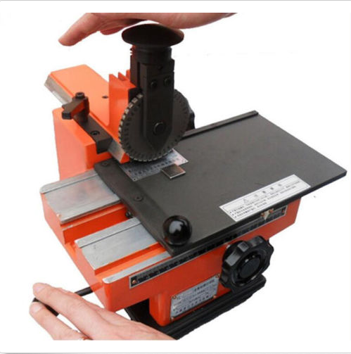 Semi-automatic sheet embosser metal stamping printer marking machine label 4mm
