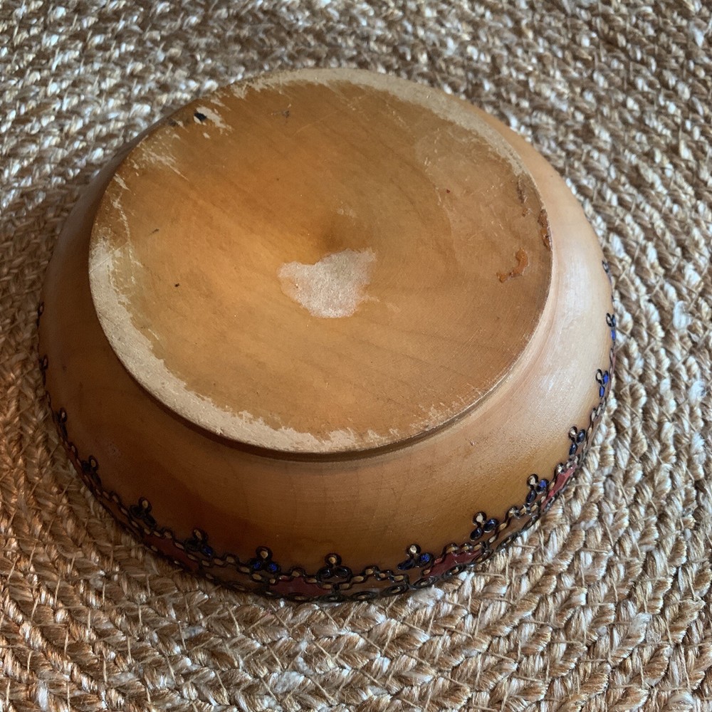 Vintage Wood Round Box