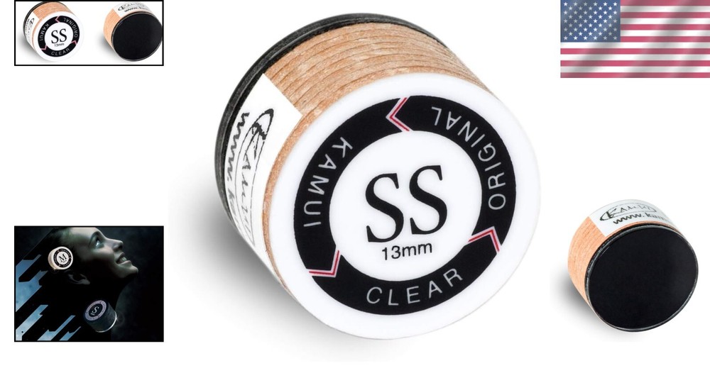 High Performance Clear Laminated Cue Tip - 13 mm - Durable and Easy Install