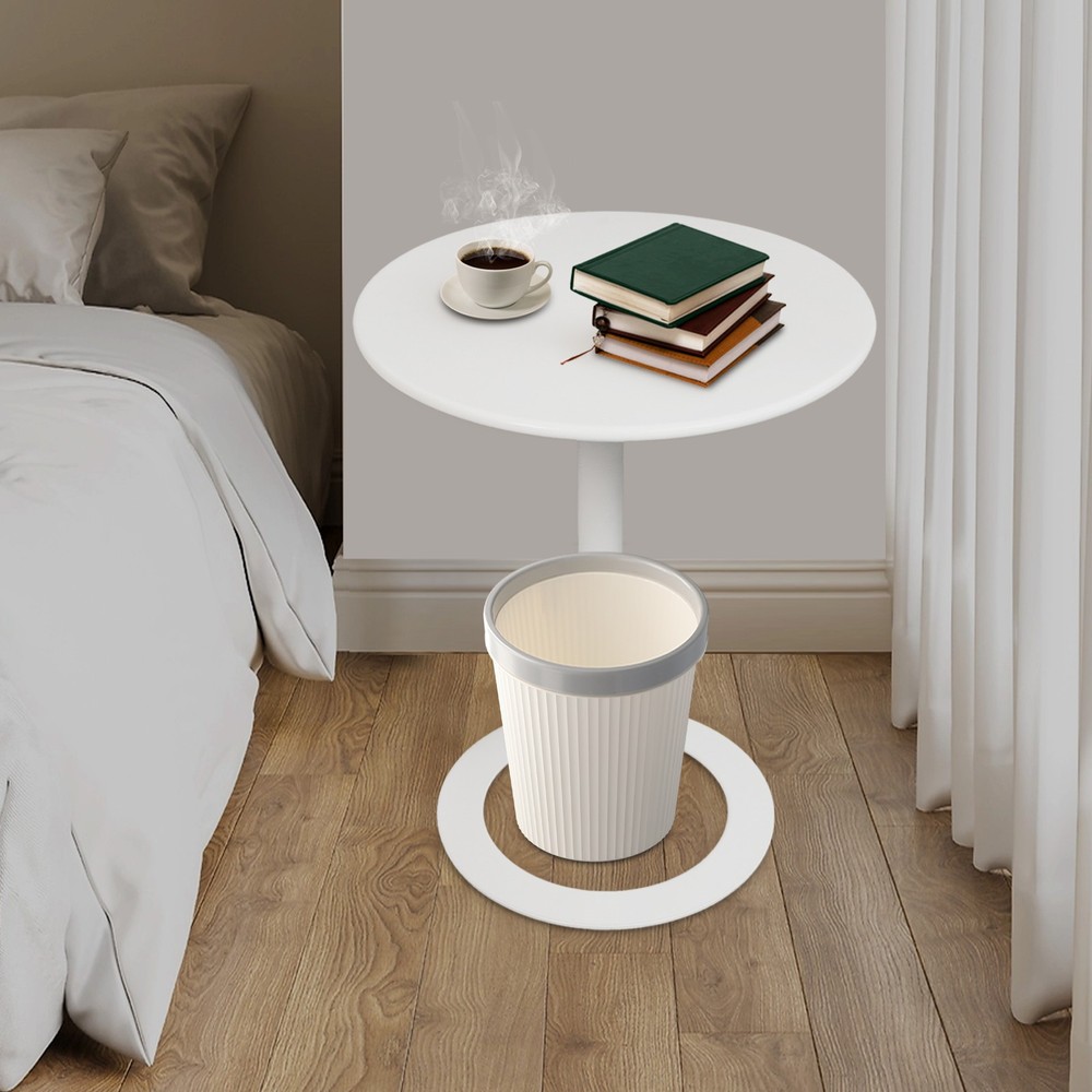 Modern Iron Side Table, Round Side Table,Freestanding Modern Coffee Table
