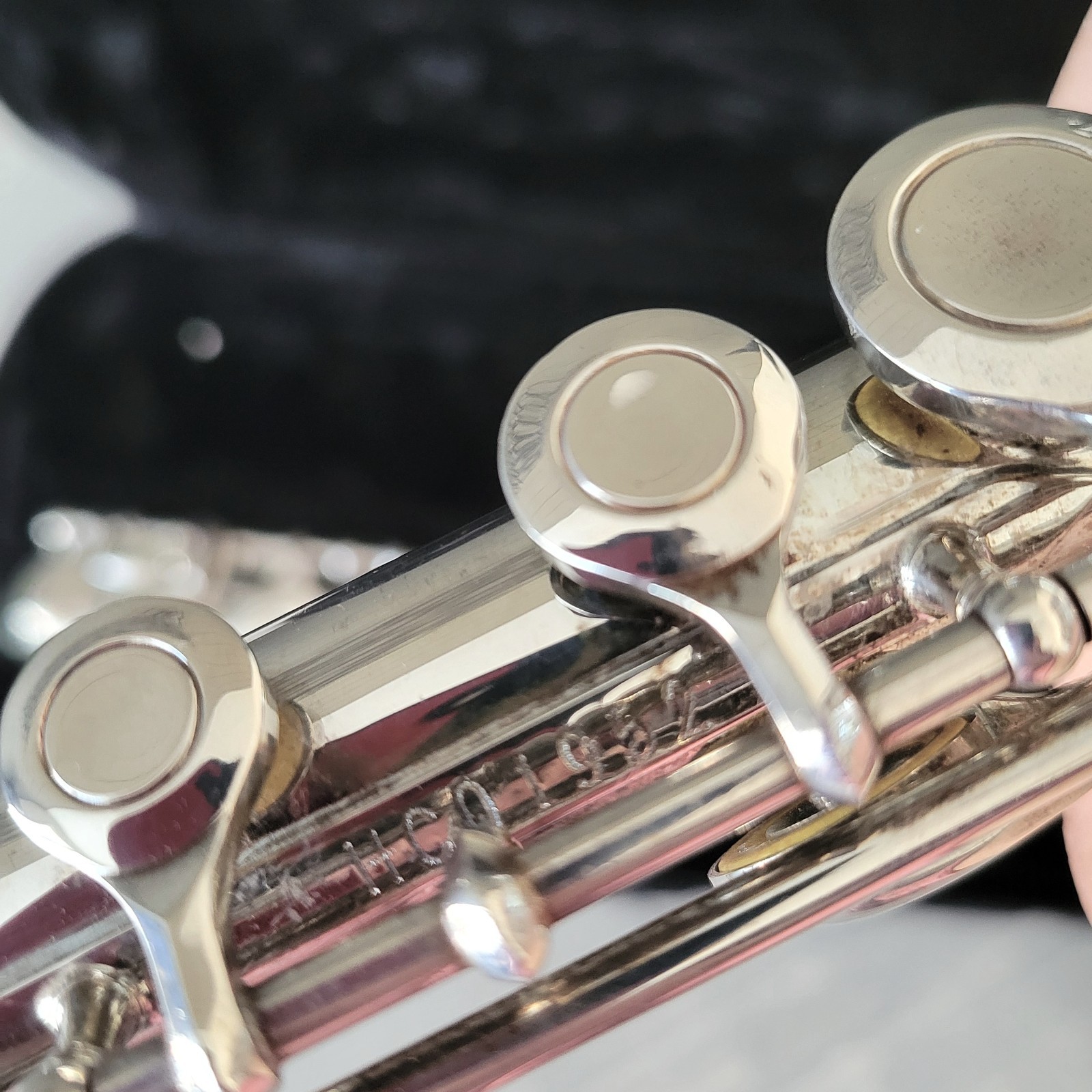 Ravel Flute In Case Silver Plate HC01952