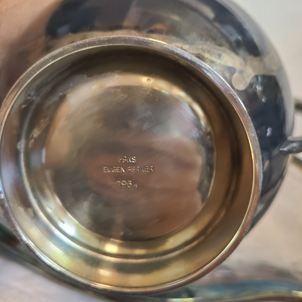 Mid Century 1965 Eugen Ferner Germany, MCM Silverplate Tea/Coffee Set