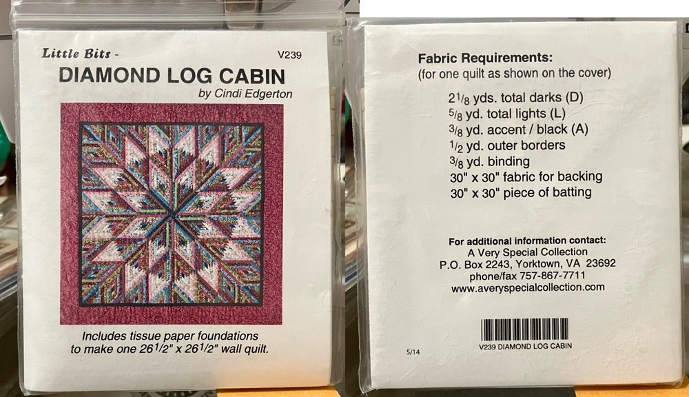 HTF Cindi Edgerton Foundation Paper Piecing Mini Quilt Patterns OOP 5 Designs