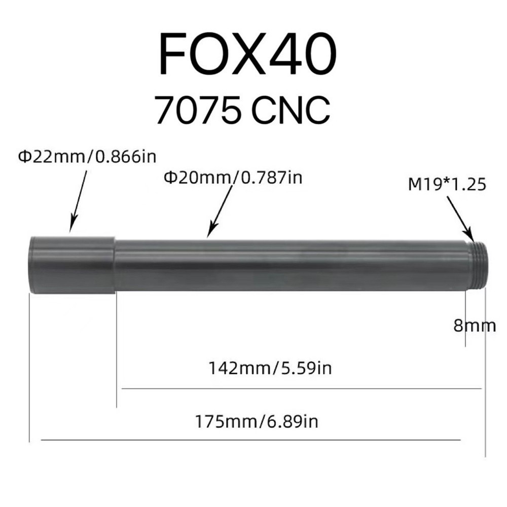 Quick Release Bolt Thru Axle for Fox 40 Forks with 110x20mm Specifications