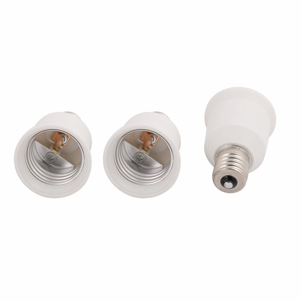 3 Pcs E17 to E26 LED Bulb Base Adapter Converter Light Socket Lamp Holder