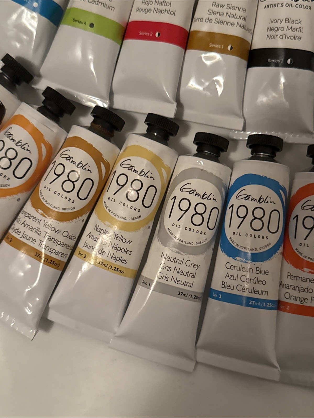 LOT OF 50 GAMBLING ARTIST'S OIL COLORS 37ml *NEW! *FREE SHIPPING!!