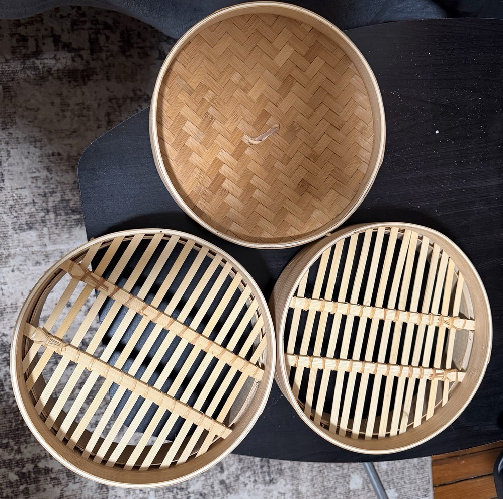 Infuse 2 Tier Bamboo Steamer 10 Inch/25.4cm