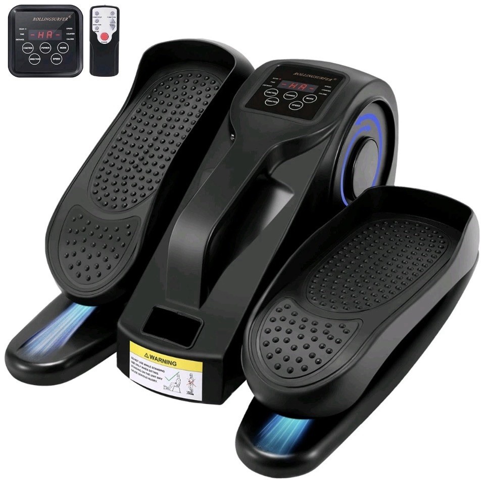 Rollersurfer - Under Desk Elliptical Machine Adjustable Speeds Elliptical