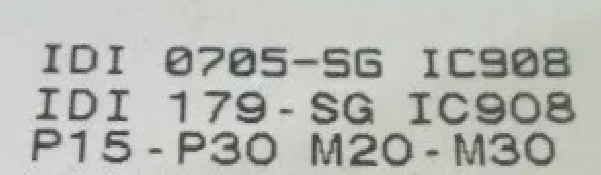 2 PCS  ORIGINAL  INSERTS  ‎     IDI 179-SG IC908