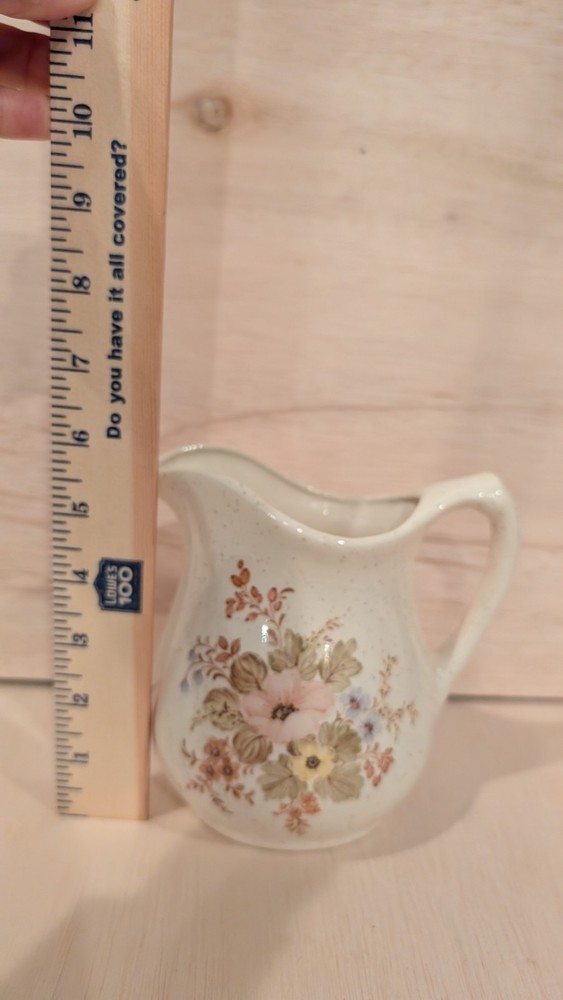 Small Modern Cottage Decor Speckled Pitcher Pottery