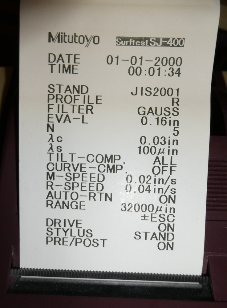 Mitutoyo SJ-400 Surface Roughness Tester