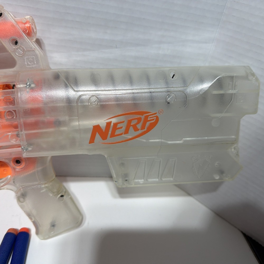 Nerf N-Strike Clear Deploy CS-6 Working Light transforms into blaster w/ darts