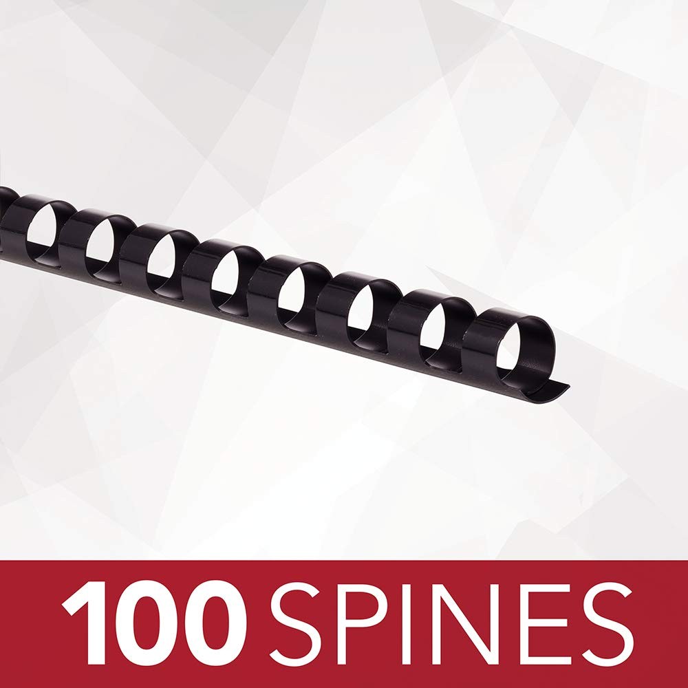 Binding Spines / Spirals / Coils, 3/8" Diameter, 55 Sheet Capacity, CombBind,...