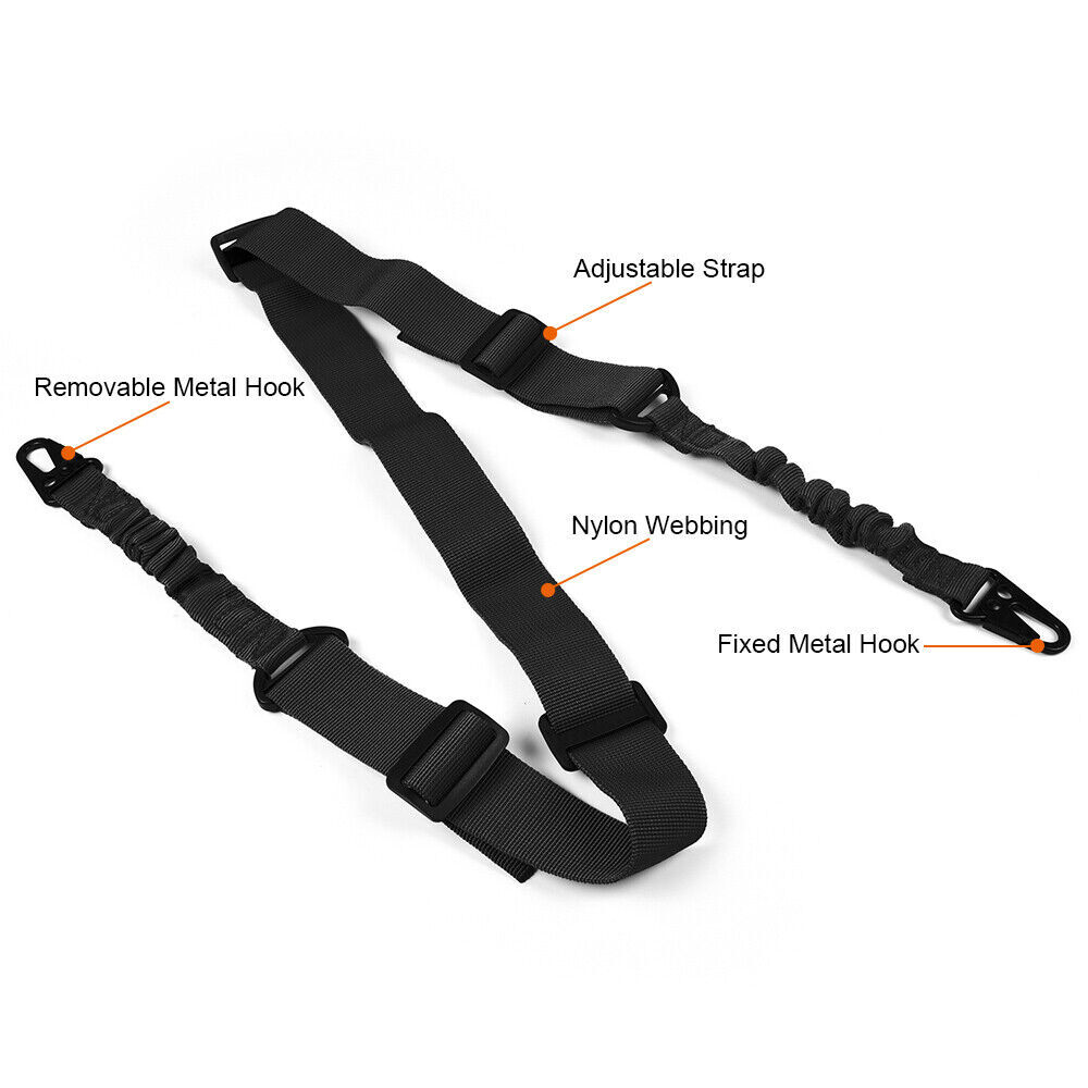 Nylon Multi-function Bungee Sling Adjustable Two Point Tactical Tool Sling Strap