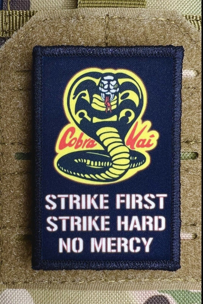 Cobra Kai Morale Patch / Military Badge Tactical Hook & Loop 78