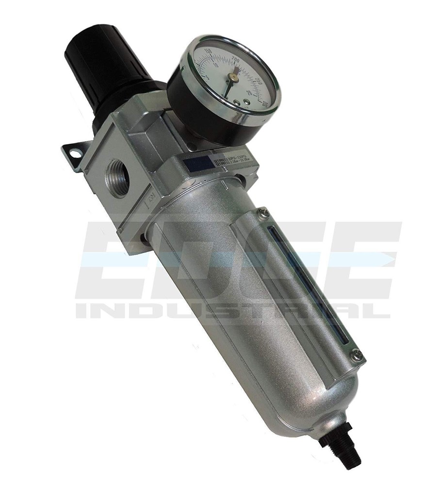 HEAVY DUTY FILTER REGULATOR COMBO FOR AIR COMPRESSED COMPRESSOR PNEUMATIC, 1/2"