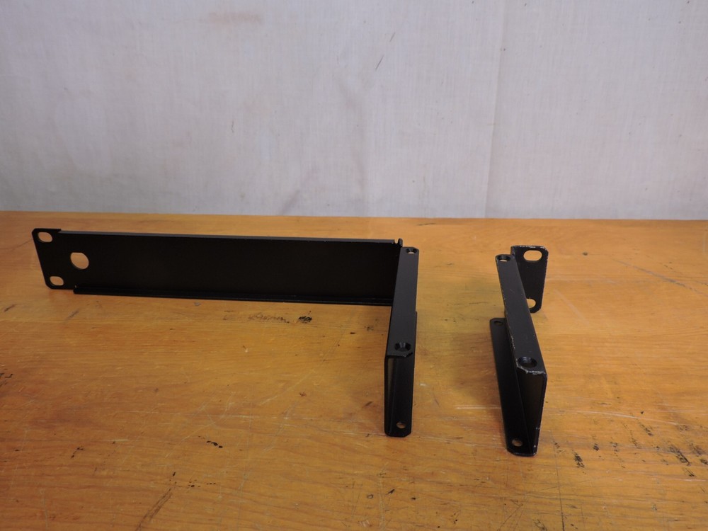 Shure half rack mixer/wireless mic rack mounting brackets.