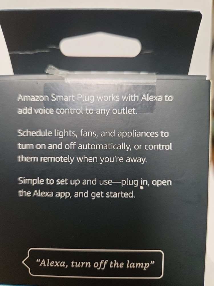 Amazon Smart Plug White Alexa Voice Control