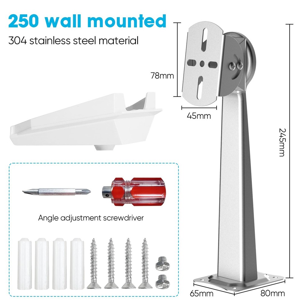 Starlink Mini Adjustable Wall Mounted Kit Accessories, Including 1/4 inch Nut...