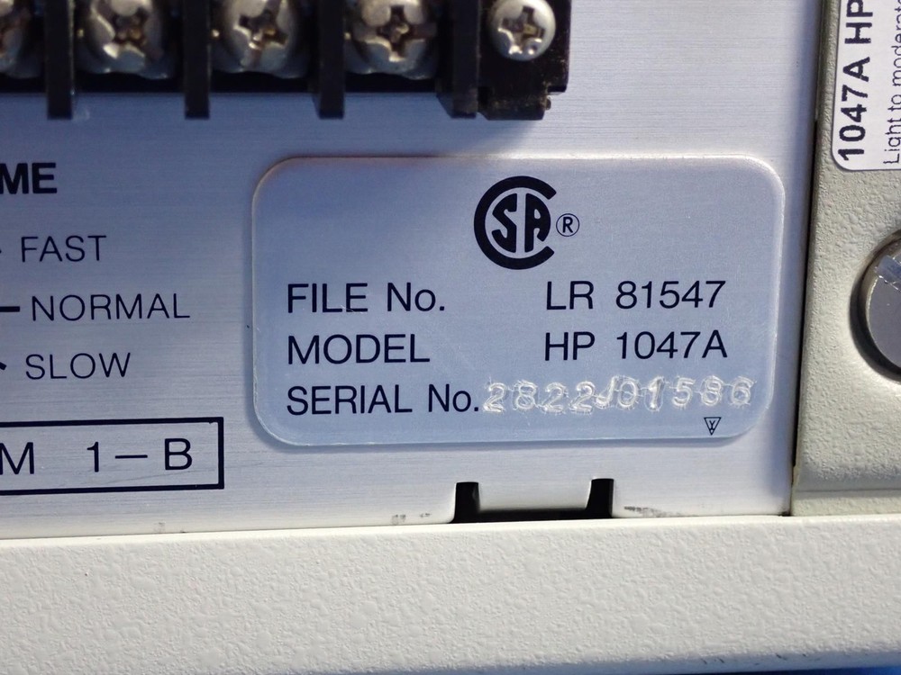HP 1047A Refractive Index Detector | LR 81547