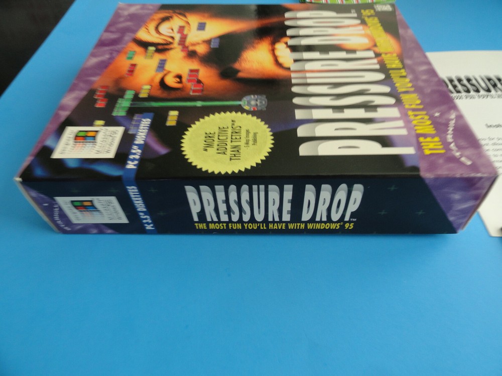 PRESSURE DROP - 1995 PC GAME 3.5" DISKETTS WINDOWS - BIG BOX- COMPLETE - CLEAN