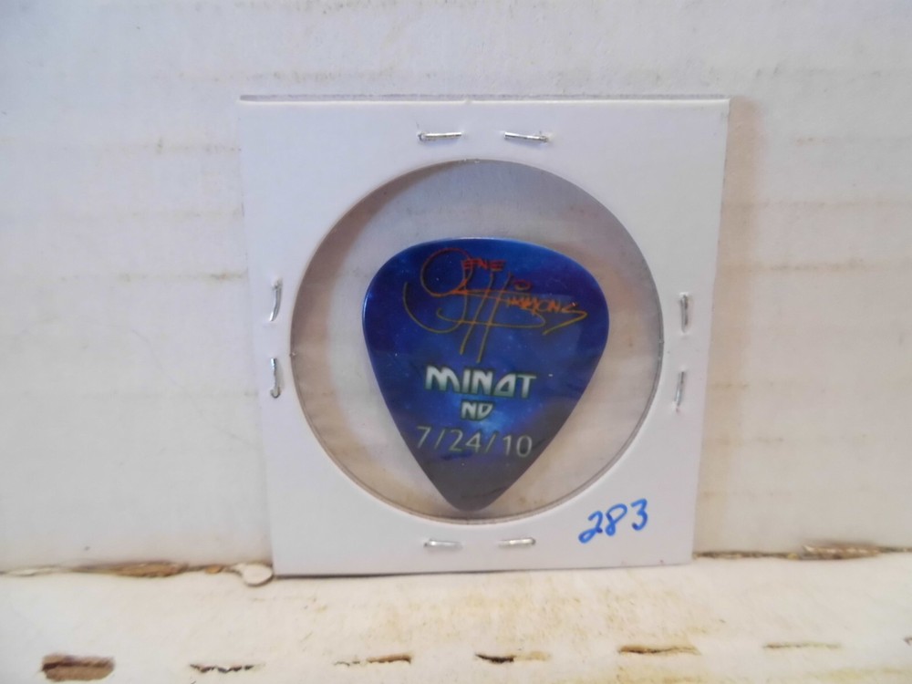 KISS "GENE SIMMONS" 7/24/2010 GUITAR PICK~READ DESCRIPTION #11~10