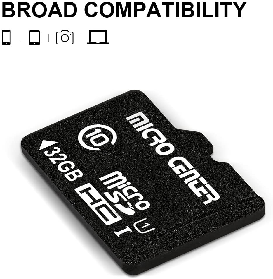 Micro Center 32GB Class 10 Microsdhc Flash Memory Card with Adapter for Mobile D