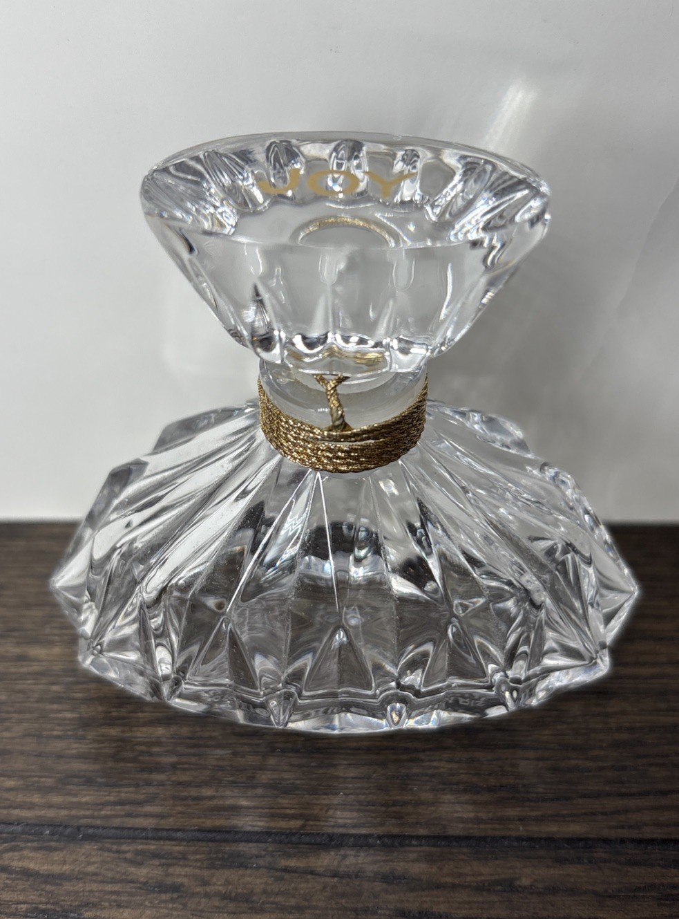 VINTAGE JOY by JEAN PATOU PARFUME 1.0 OZ / 30 ML BACCARAT Crystal Bottle Empty