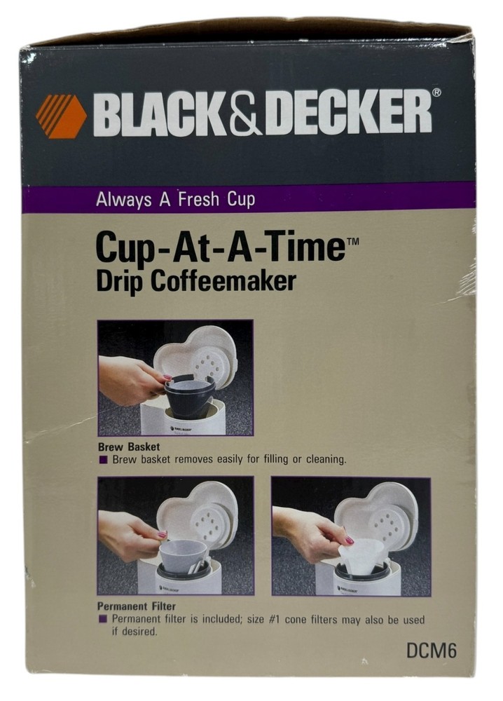 Black & Decker Drip Coffee Maker Cup at a Time DCM6 Coffeemaker
