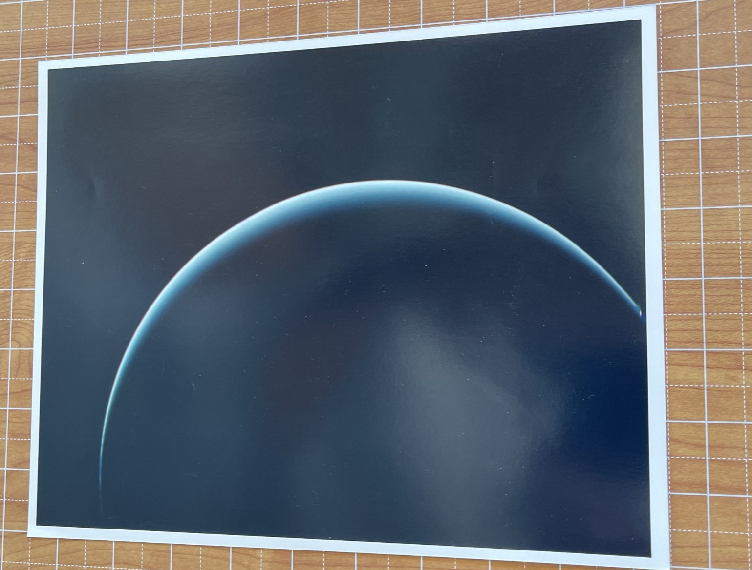 VINTAGE SPACE NASA PHOTO URANUS VOYAGER JPL KODAK PAPER