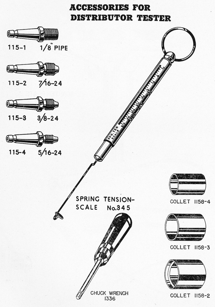 Operator's Instruction Manual 1944 SUN Distributor Tester Master Model MD-5 MD5