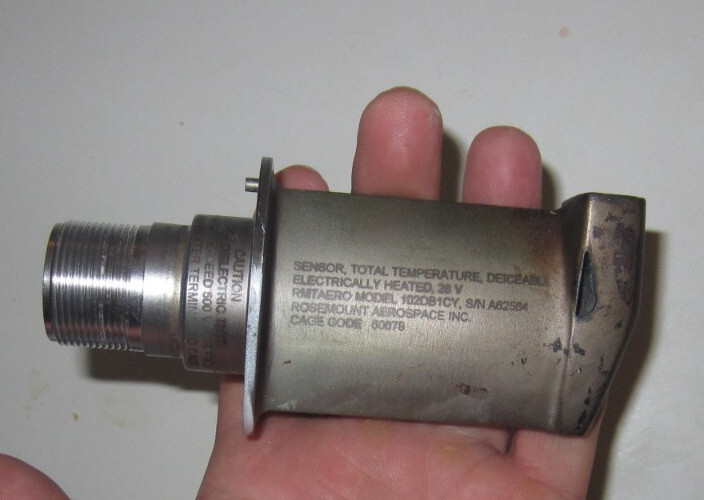 ROSEMOUNT TOTAL TEMPERATURE SENSOR 102DB1CY AS REMOVED