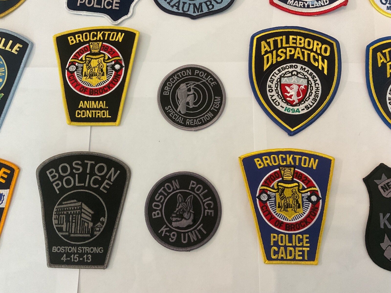 Police collectors Wholesale patch set 20 pieces all different patches. All New