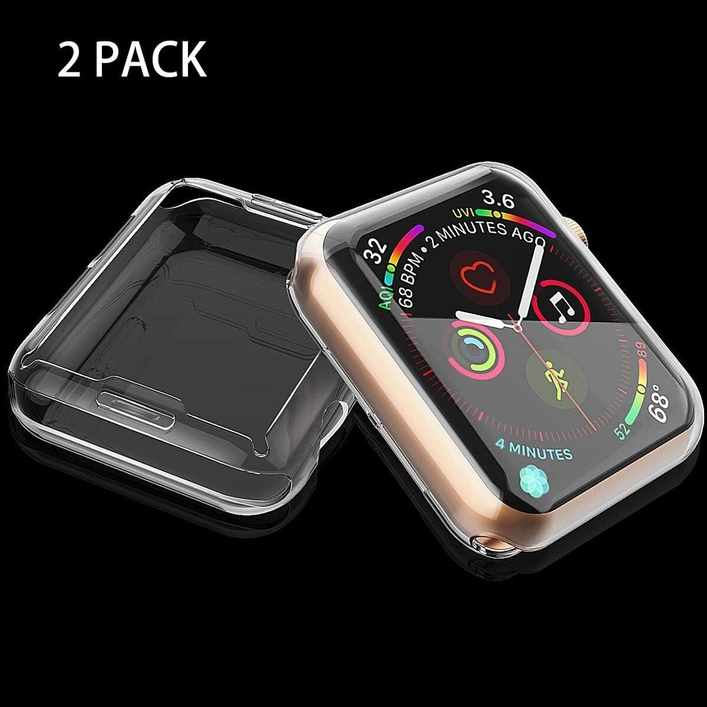 Julk 2-pack Transparent TPU Case For Apple Watch