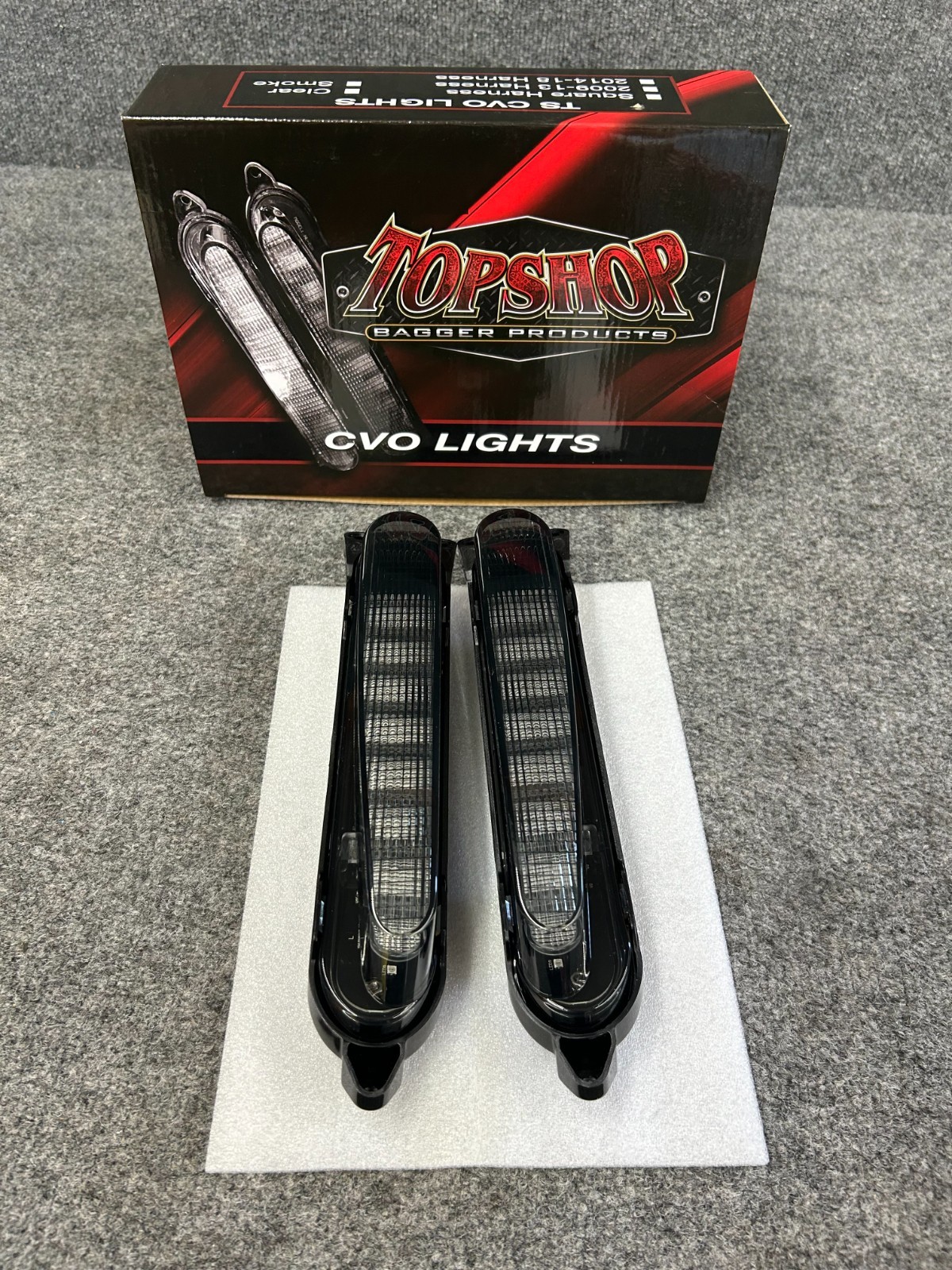 TOP SHOP BAGGER PRODUCTS HARLEY CVO TAIL LIGHTS **NO WIRE HARNESS**