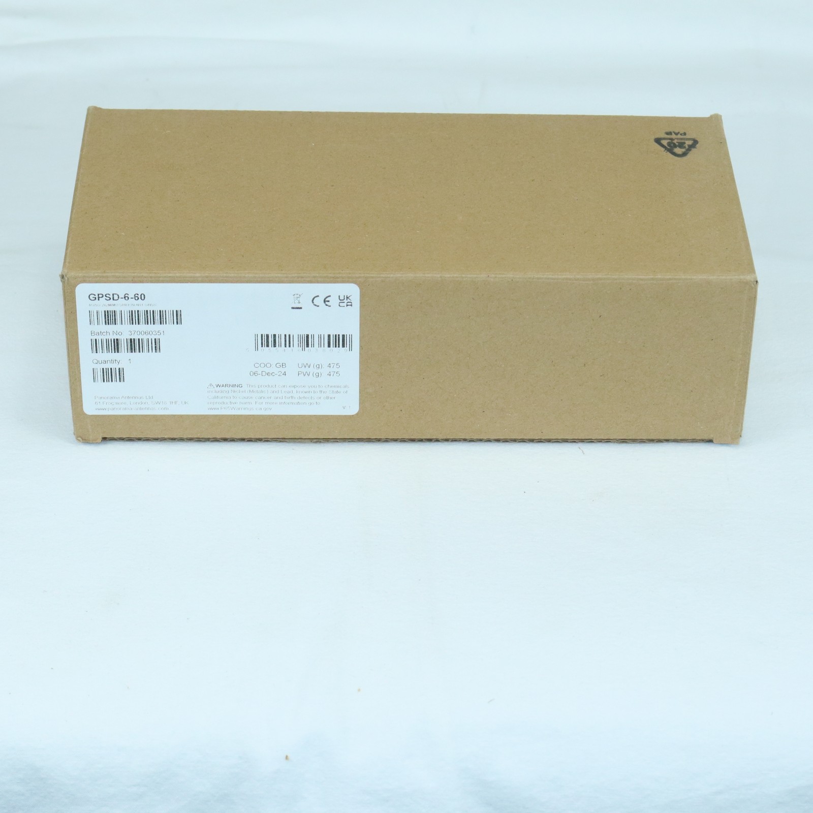 Panorama GPSD-6-60 GPS OPT P25 2×2 MiMo 5G/4G/GPS/GNSS Sharkfin Antenna