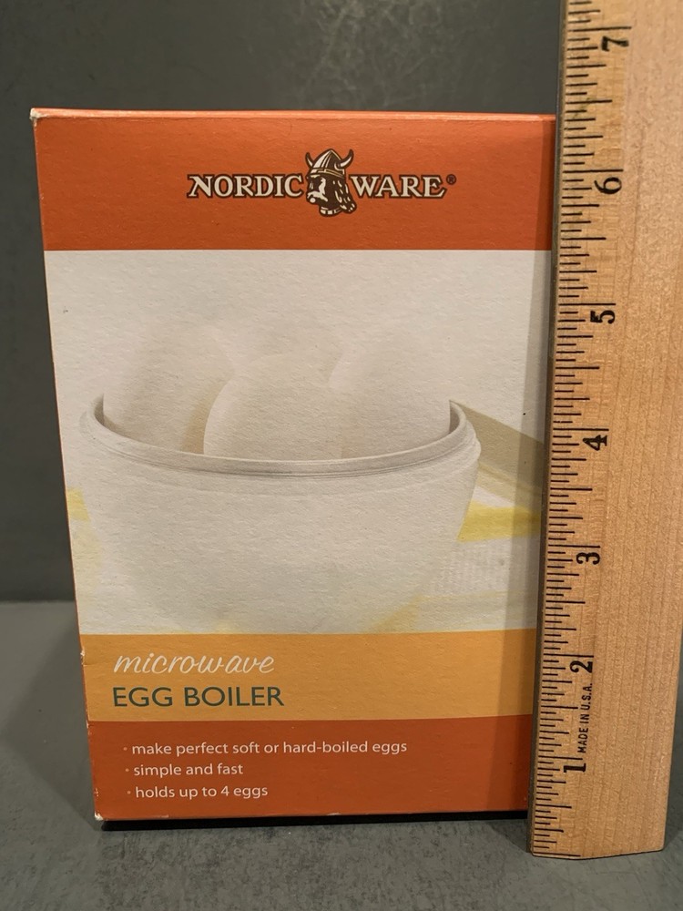 NORDIC WARE Microwave Egg Boiler Makes 4 Perfect Eggs