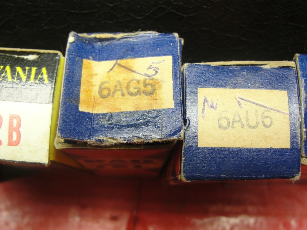 Vintage Vacuum Tubes Diode and Tool Box