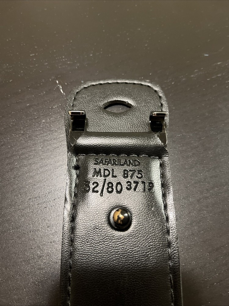 Safariland 2.25in Plain Black Duty Belt - Size 32