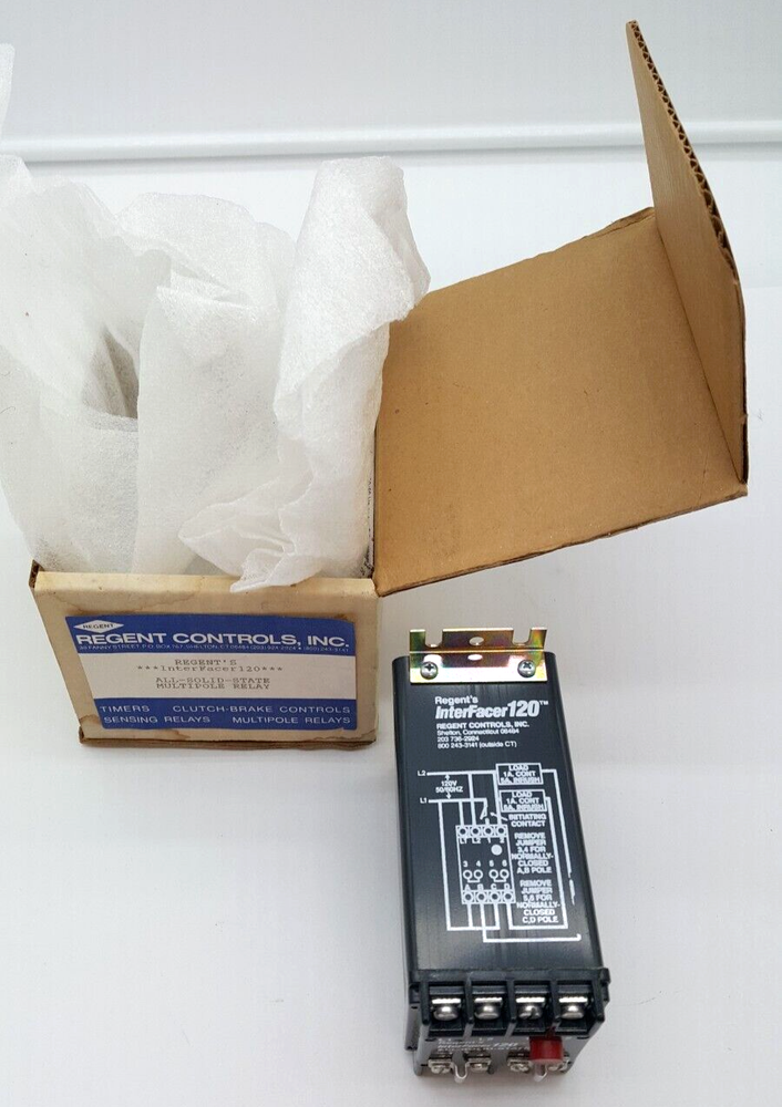 REGENTS, InterFacer 120 SOLID-STATE RELAY, MULTIPOLE, 120VAC