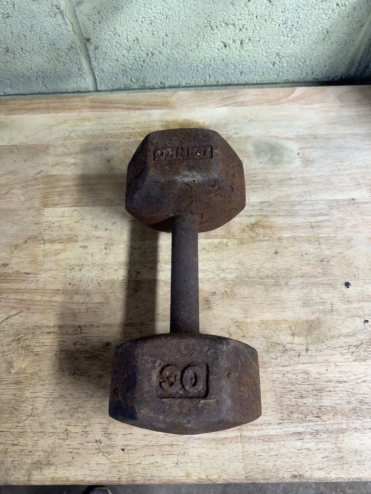 Vintage Ivanko 30lb Single Dumbbell