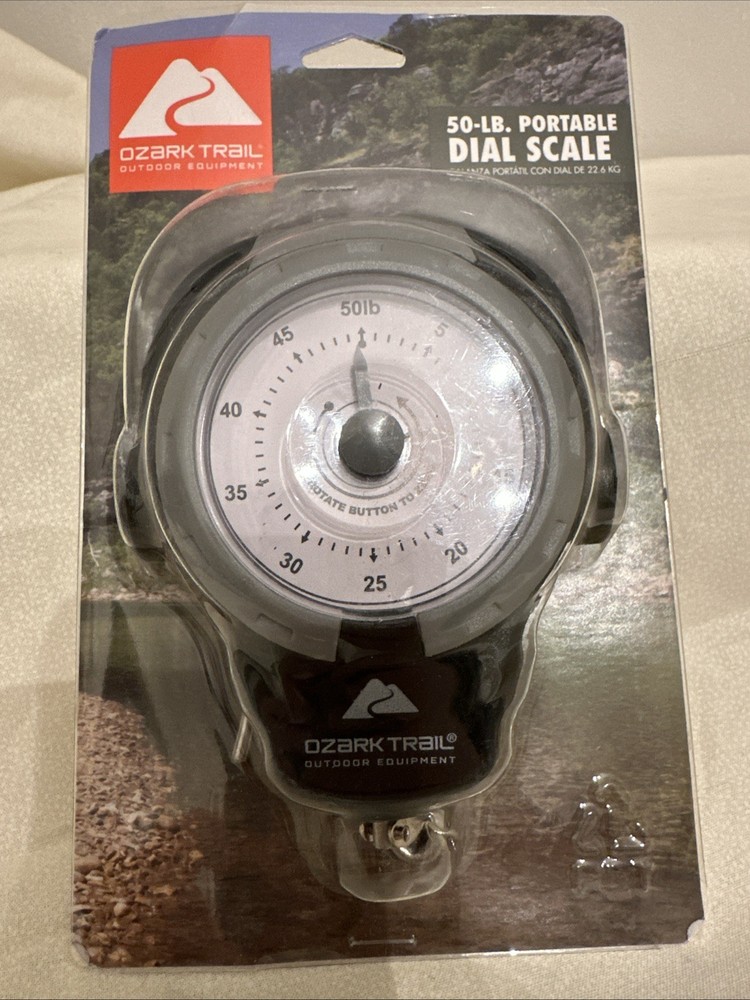 2020 Ozark Trail 50lb Portable Dial Fish Scale . Unopened Packaging