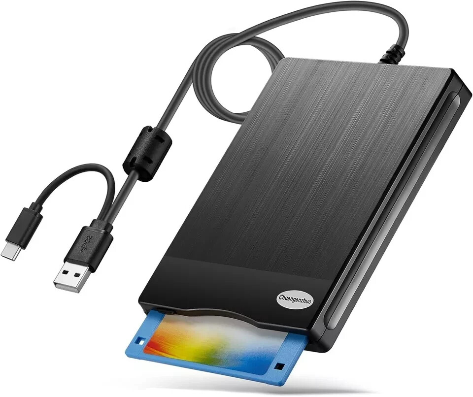 Floppy Disk Reader 3.5 inch USB Floppy Disk Drive External 3 1/2 Floppy disc USB