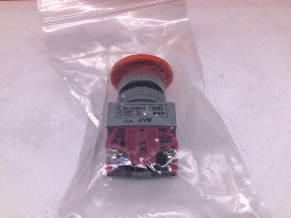 Red Emergency Off Button with Idec 41-10650